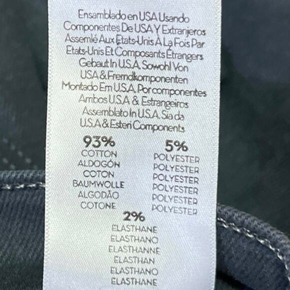 Mother The Insider Crop Step Fray Faded Black Flared Bootcut Denim Jeans Size 30 - Picture 6 of 7